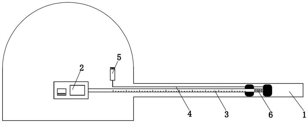 Surrounding rock loosening circle measuring method based on radon gas precipitation concentration