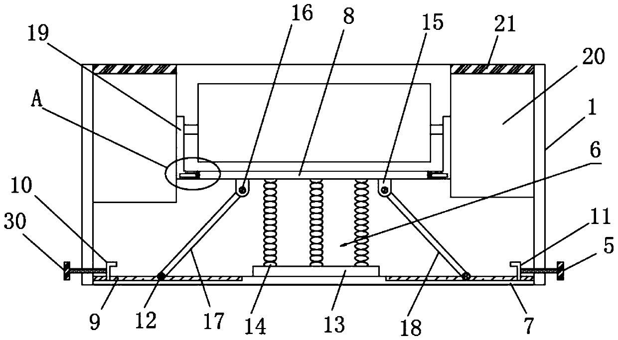 Storage device with supporting mechanism for LED lamp