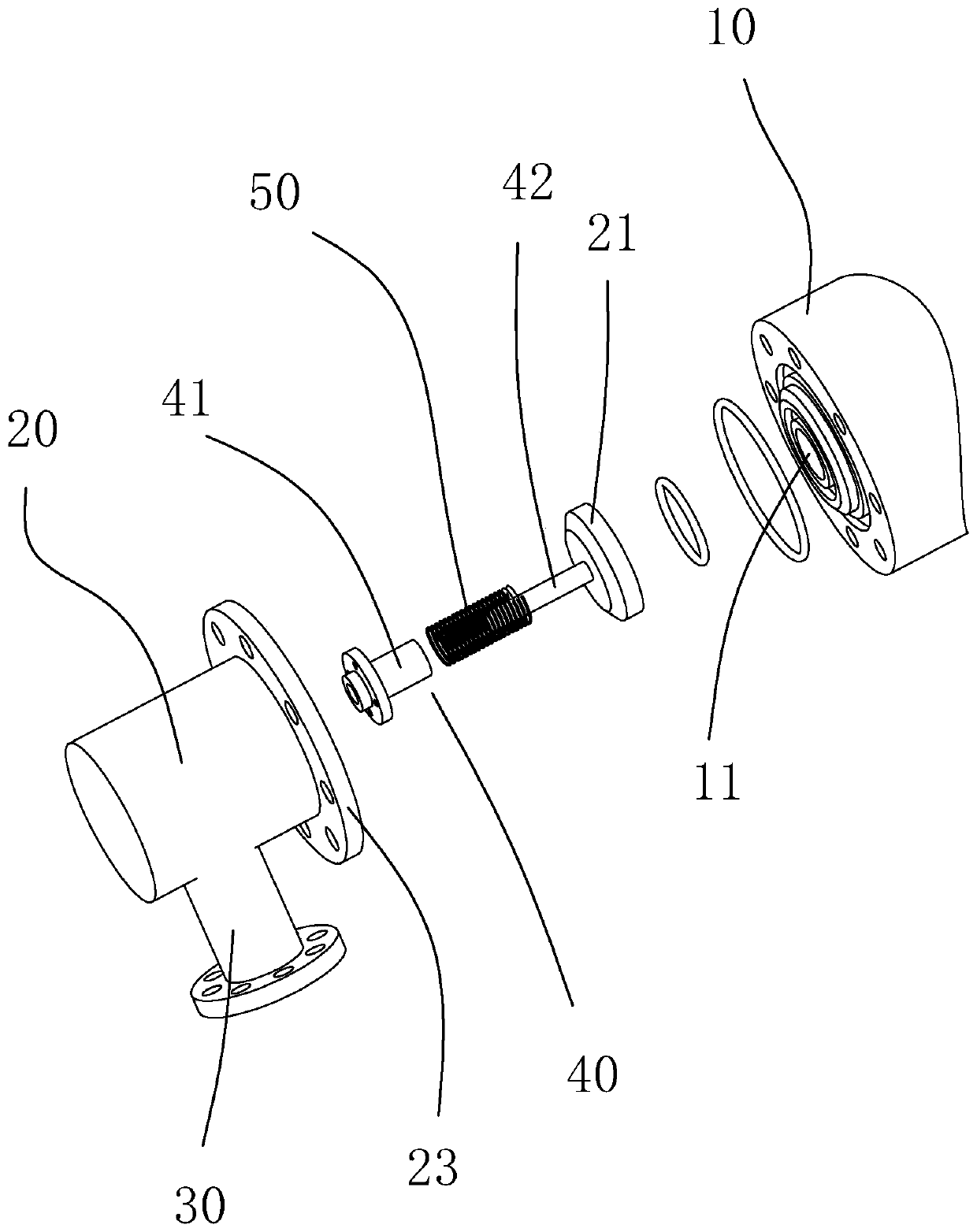 Pressure relief device for high-pressure constant-volume combustion bomb