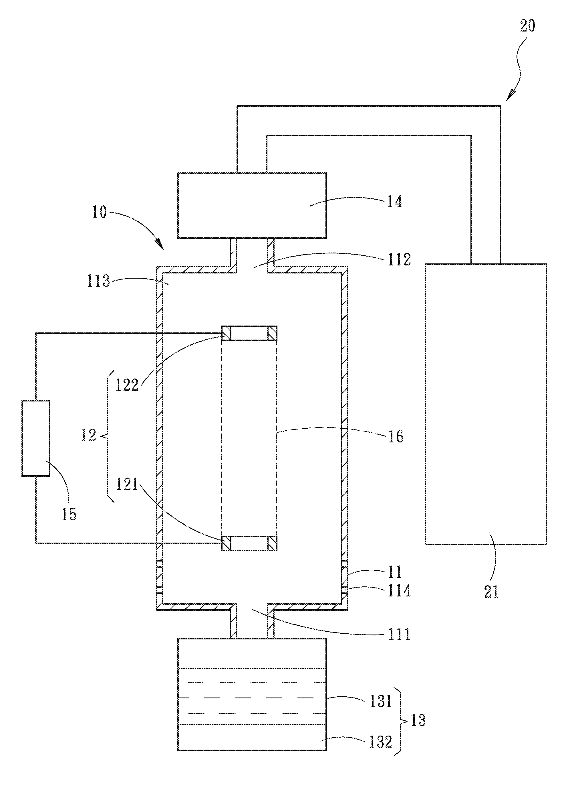 Module applying a hydrogen generating device for supporting combustion of an internal combustion engine