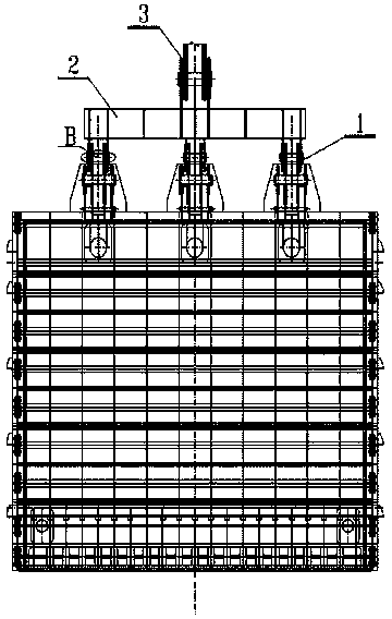 Method and device for quickening water filling and pressure relief of plane gate