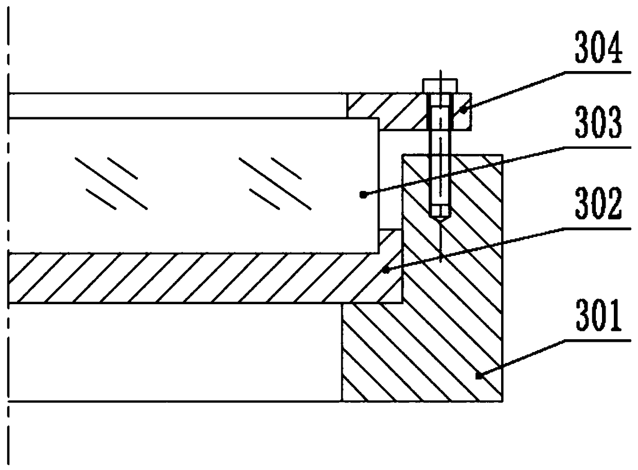 Machining device for large-caliber optic free curved surface