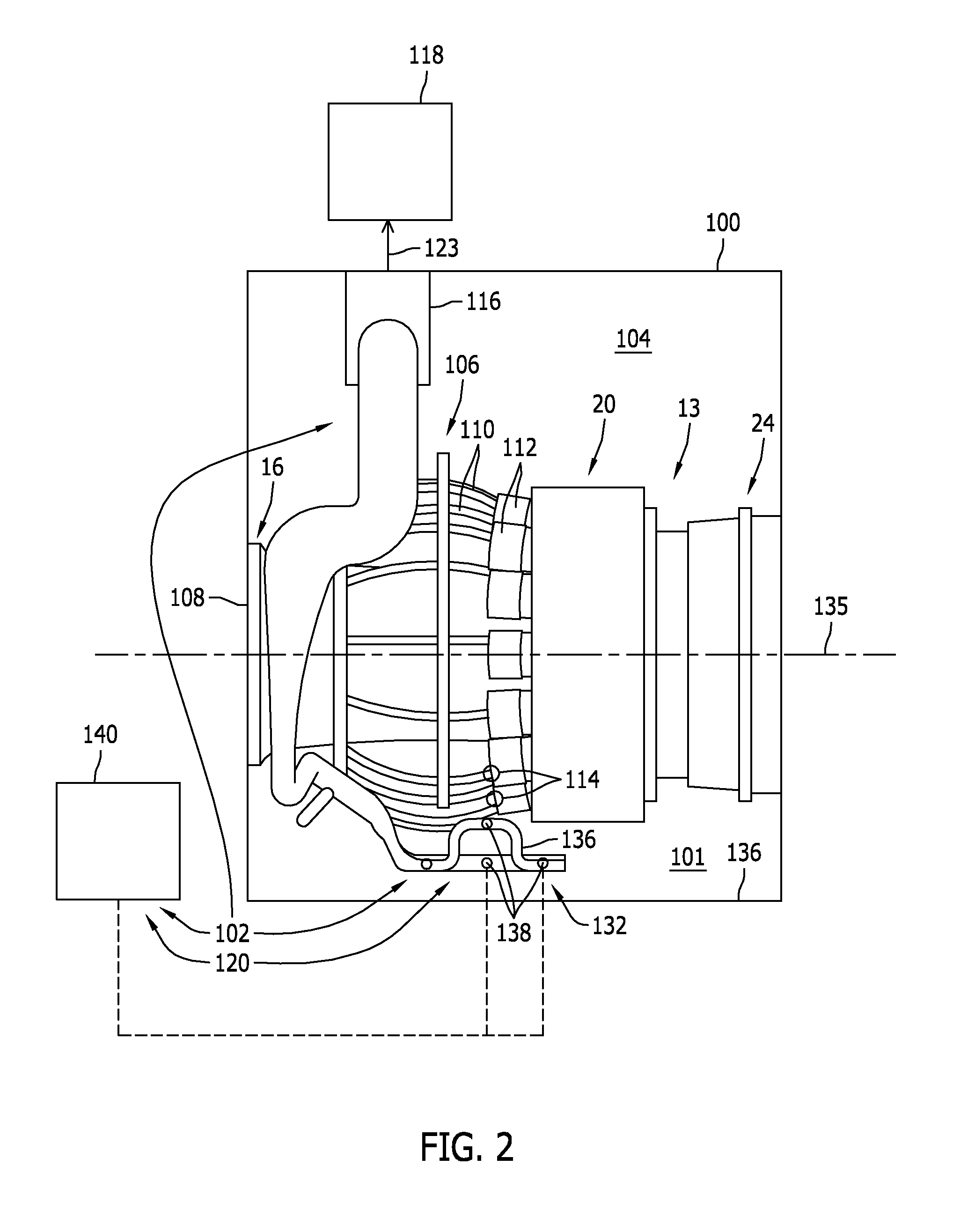 Fuel leak detection system for use in a turbine enclosure