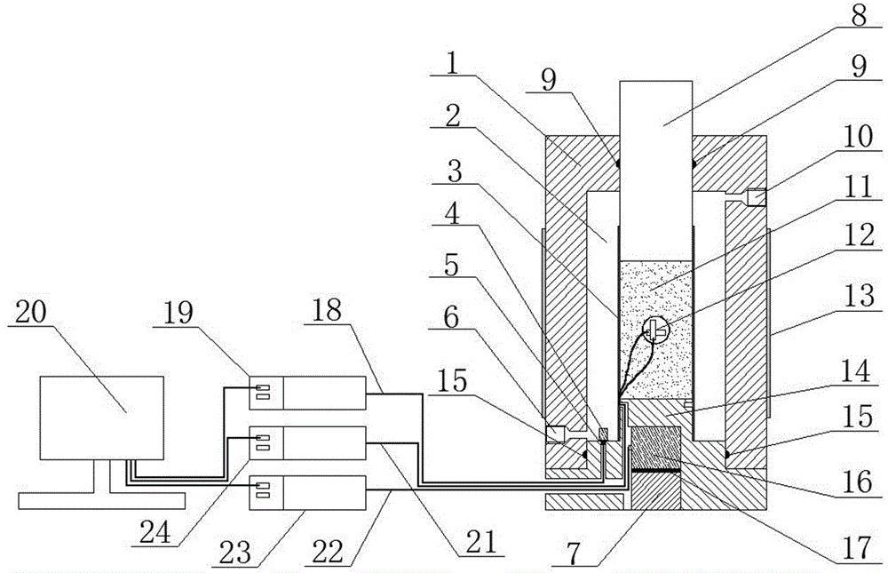 In-situ shale brittleness test device and method based on acoustic emission technique