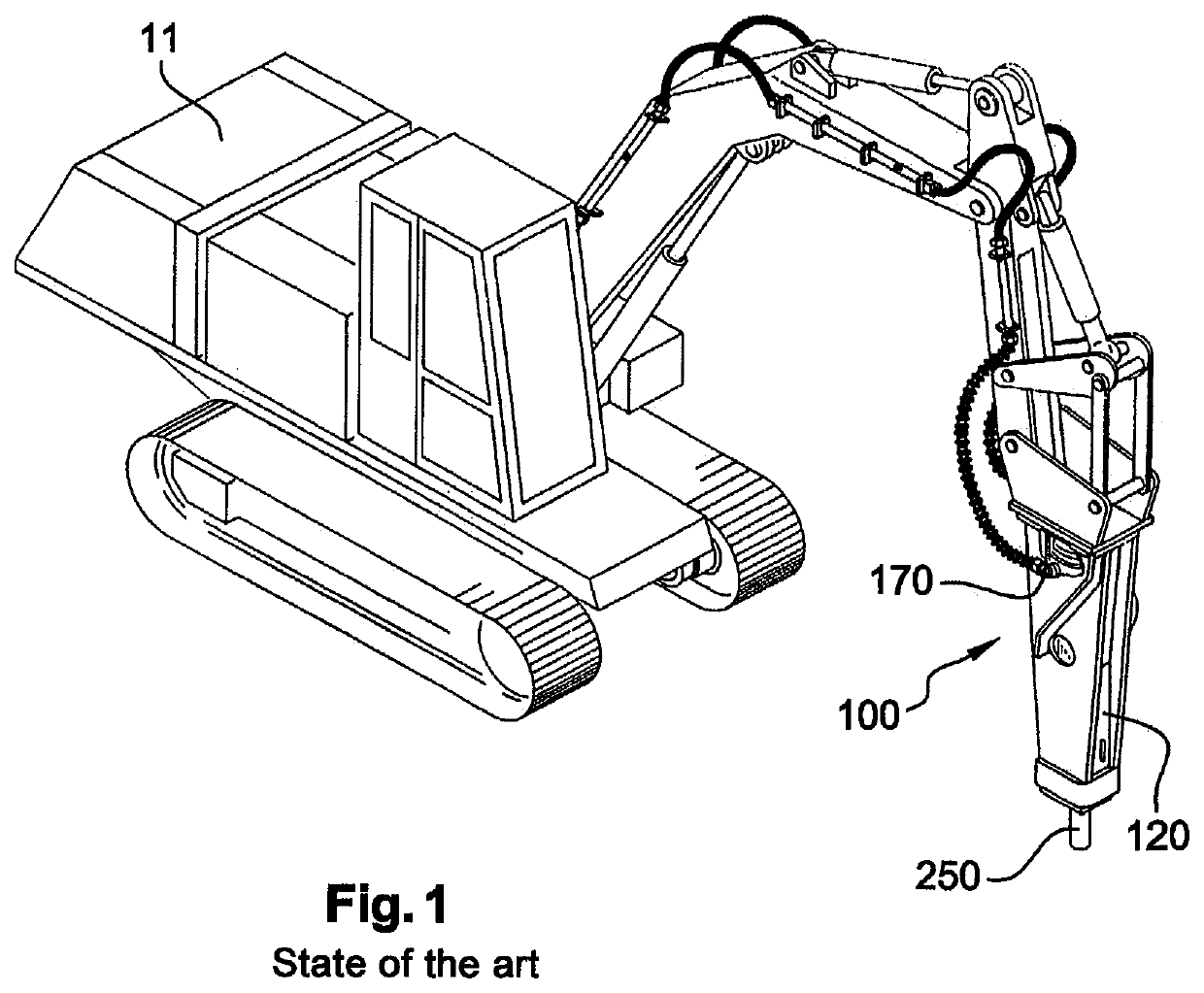 Rock breaking device