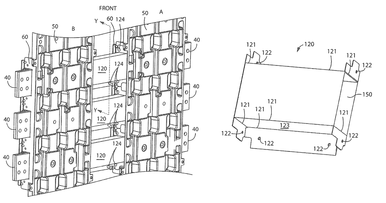 System for isolating power conductors using folded insulated sheets