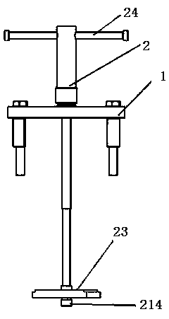 Engine cylinder sleeve dismounting device