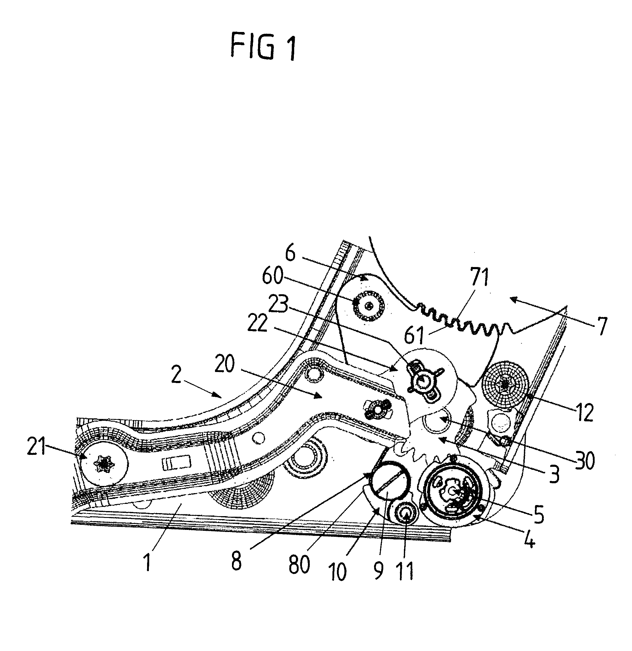 Latching fitting for a vehicle seat