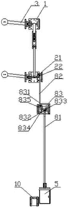 Grounding switch for high-end straight-way valve hall