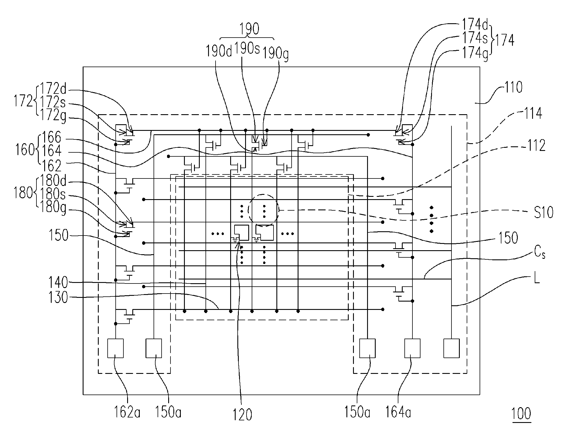 Active device array substrate, liquid crystal display panel and examining methods thereof