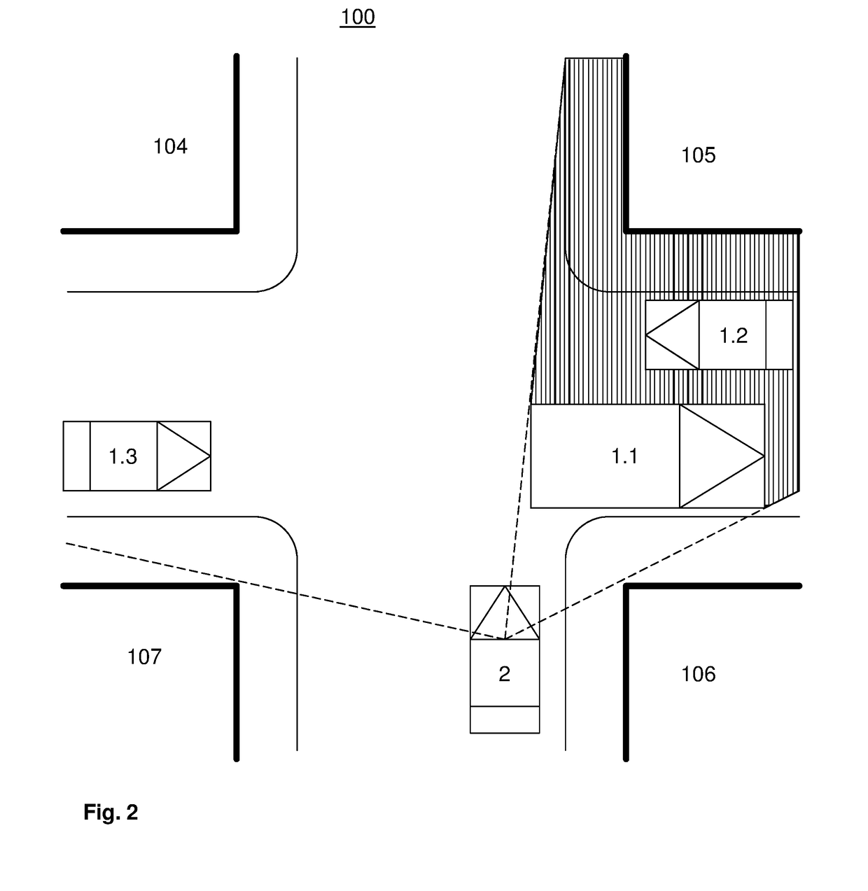 Method and device for selecting and transmitting sensor data from a first motor vehicle to a second motor vehicle