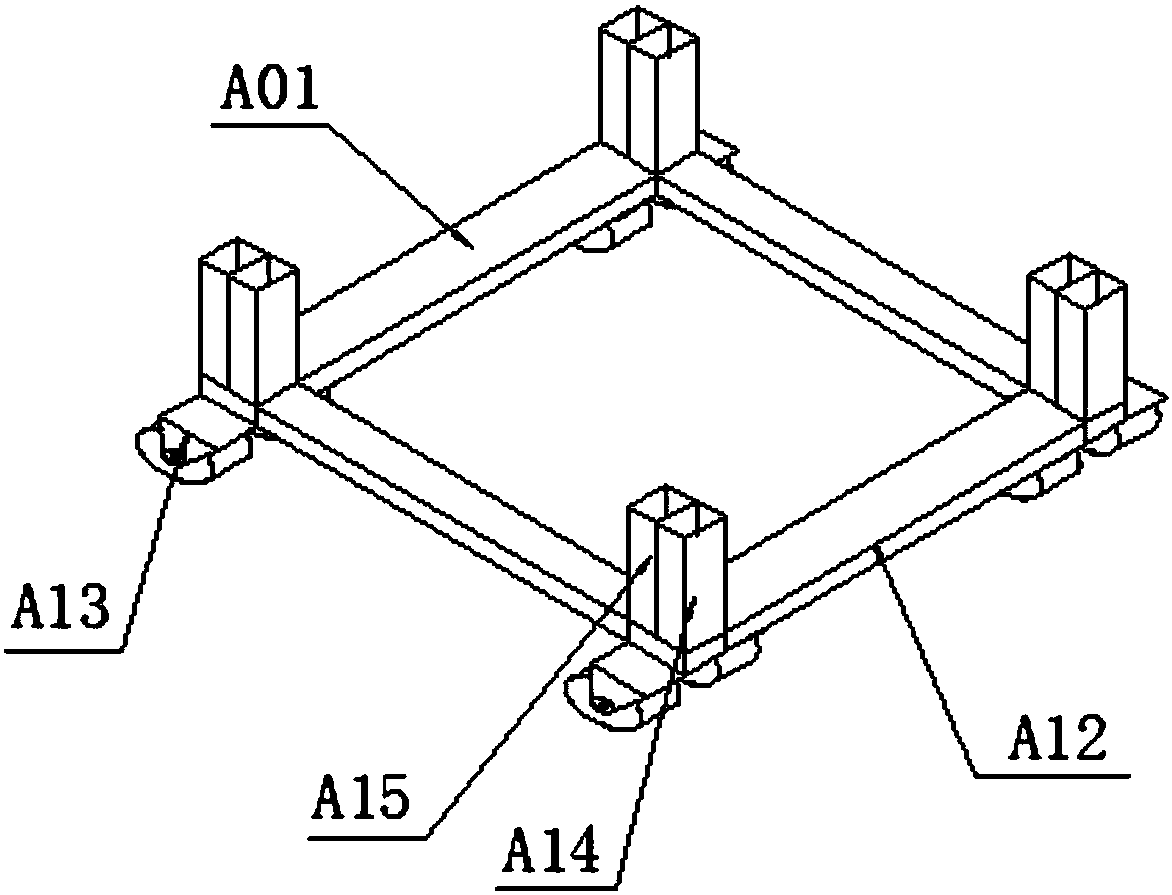 Steel scaffold capable of being conveniently disassembled and assembled and application method thereof