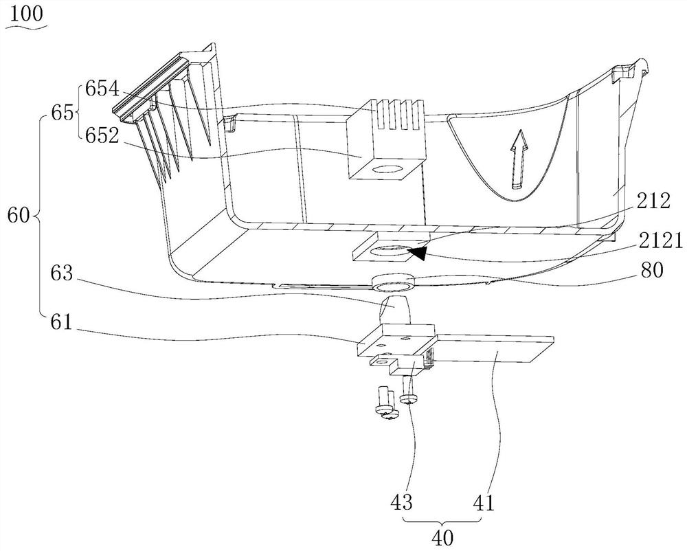 Heat-dissipating structure and atomization device provided with same