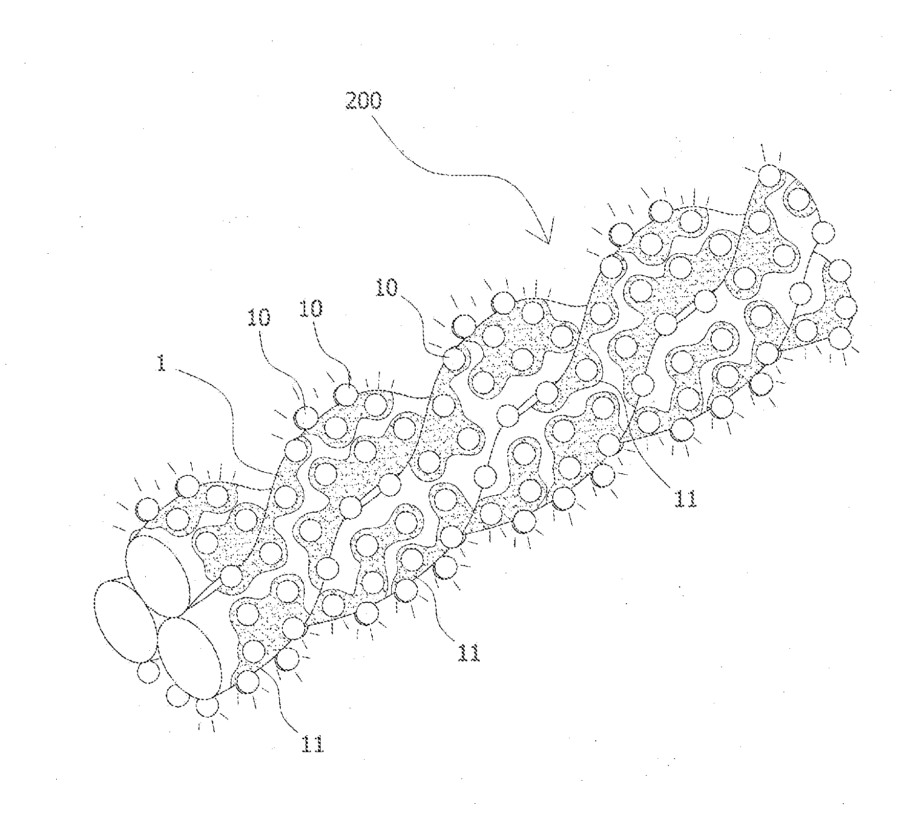 Manufacturing method, processing apparatus and manufactured article for high tenacity reflective yarn