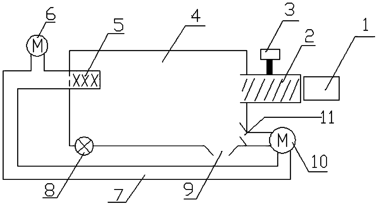 A wind power automatic adjustment device and adjustment method for a winnowing machine