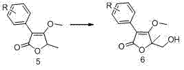 Butene lactone compound containing sulfonyl lactones as well as synthesis method and application thereof