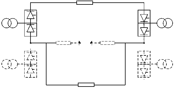 Direct-current differential protection method for sectional type valve bank