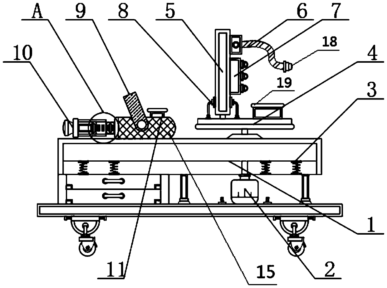 Aviation maintenance illuminating device and using method thereof