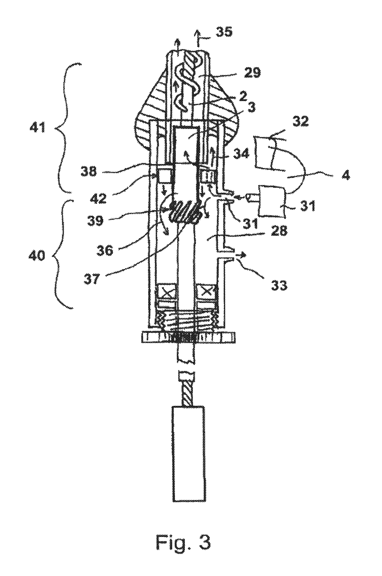 Catheter device having a coupling device for a drive device