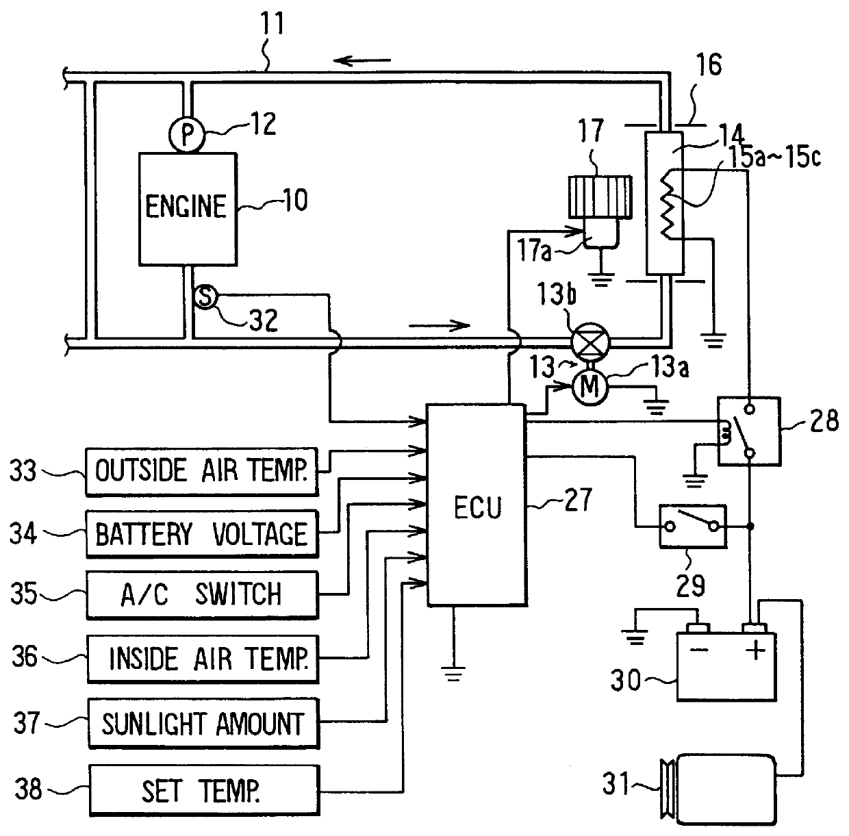 Air conditioning apparatus having electric heating member integrated with heat exchanger