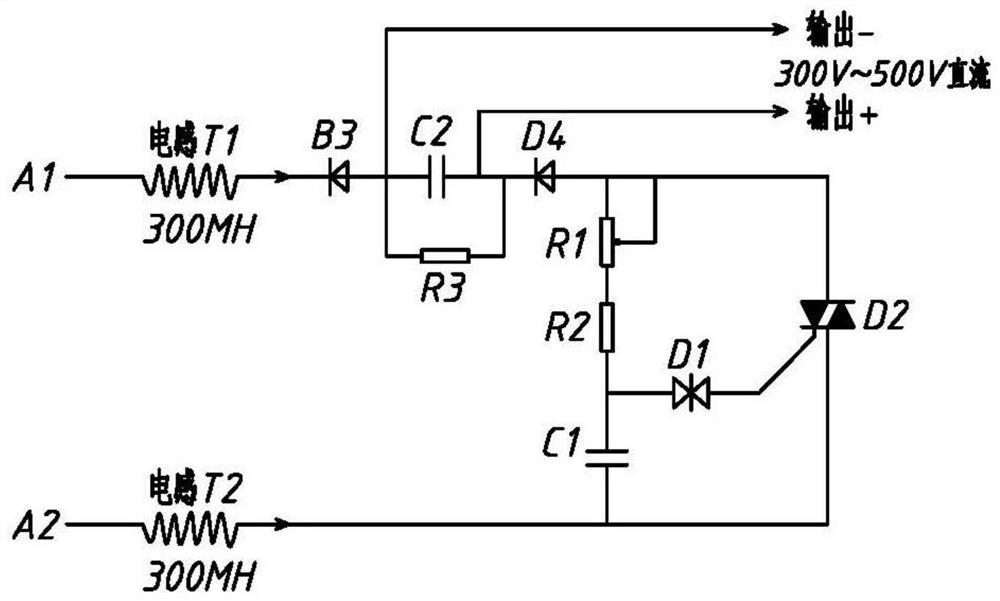 Generator charging and discharging circuit