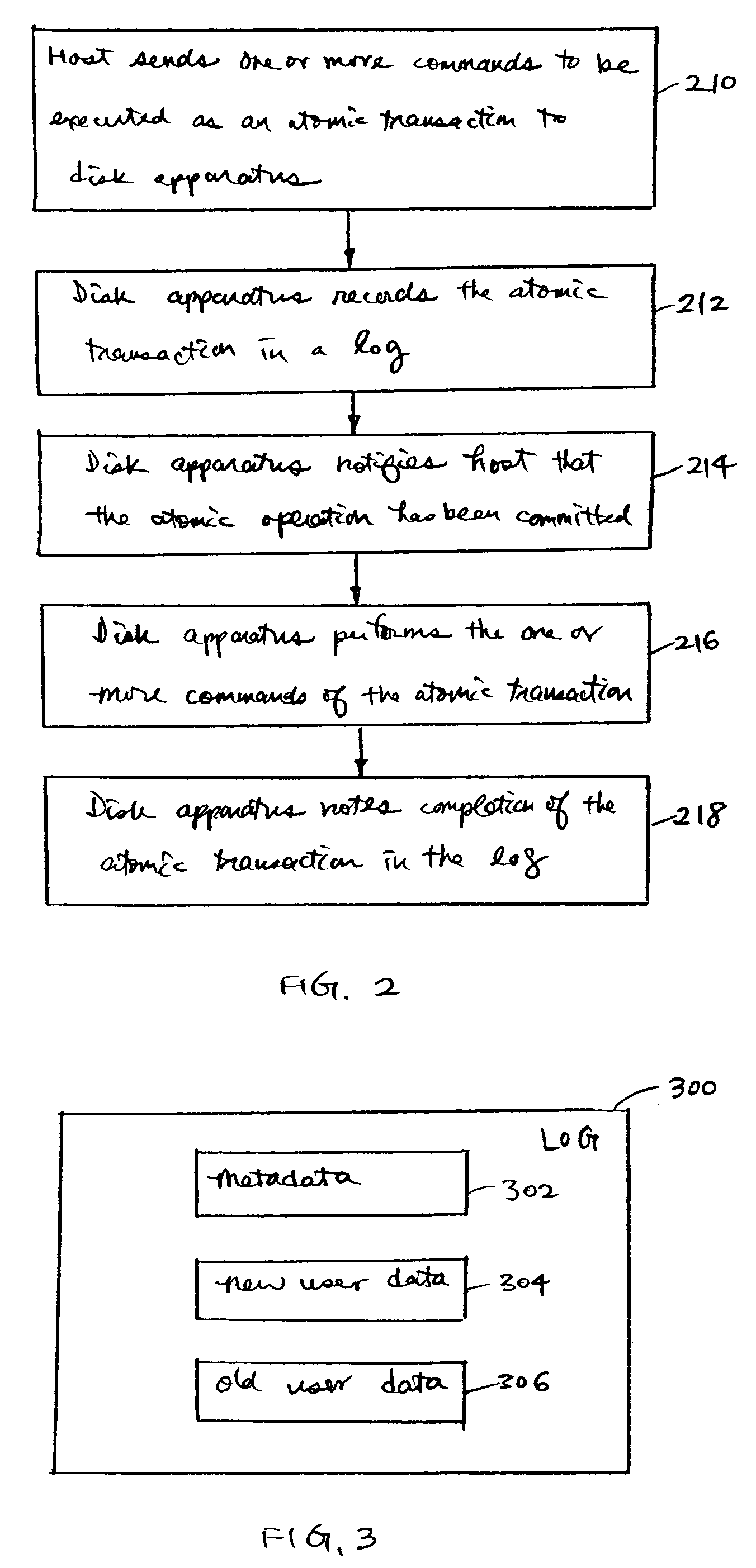 Hard disk drive with support for atomic transactions