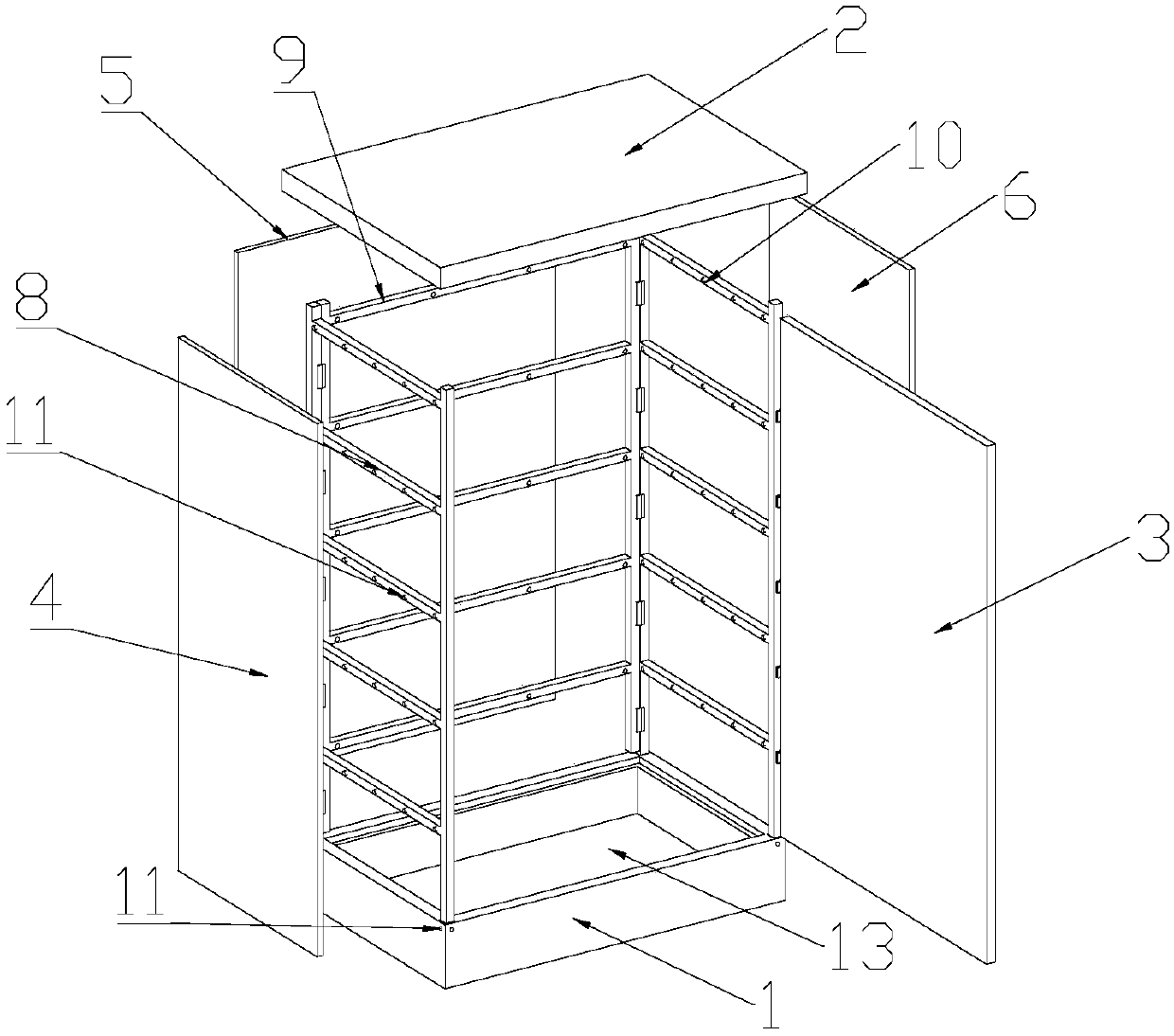 Power distribution cabinet convenient to transport