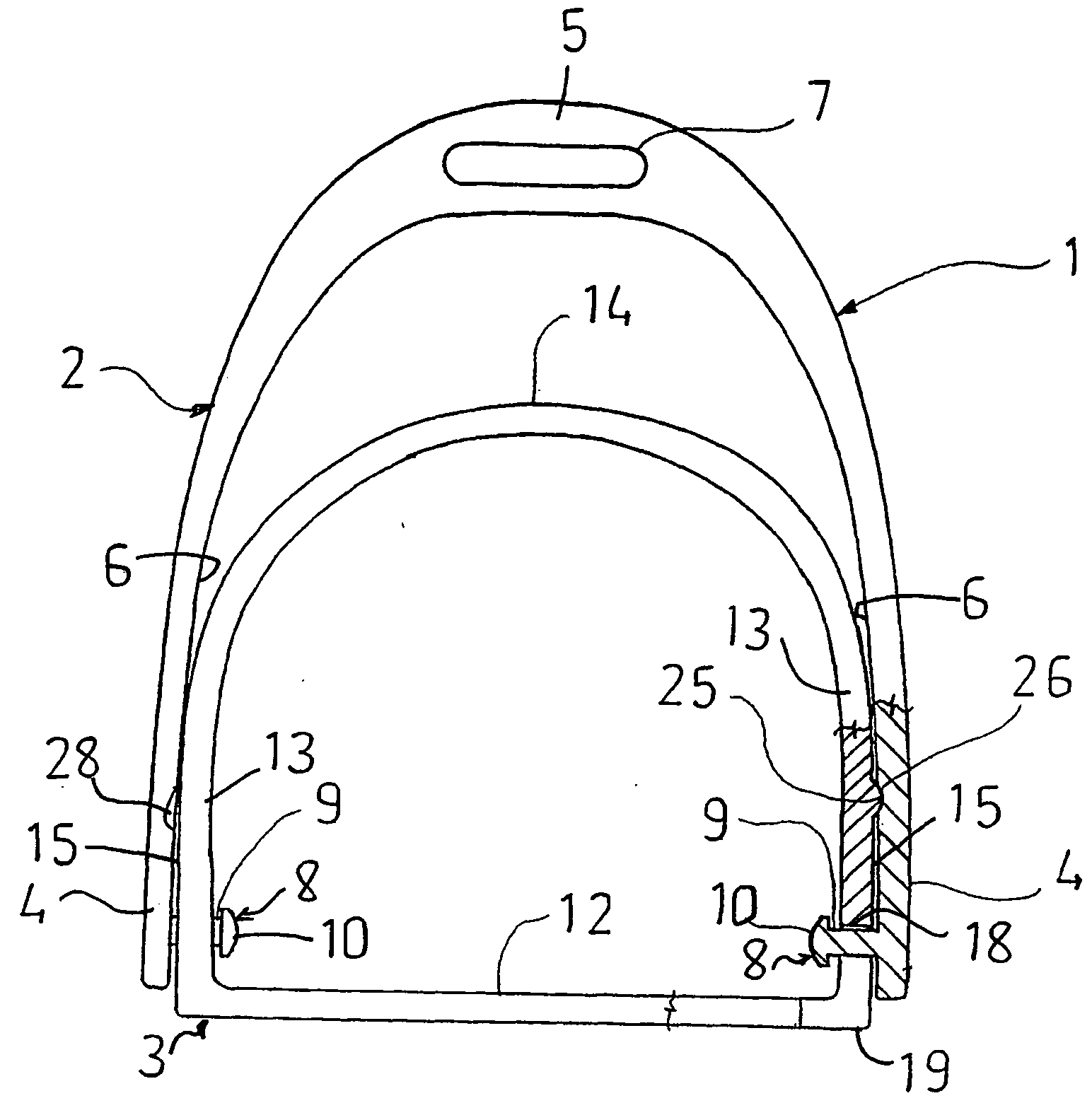 Safety stirrup