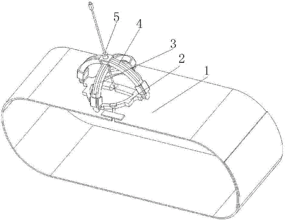 CT guided lung puncture positioning instrument