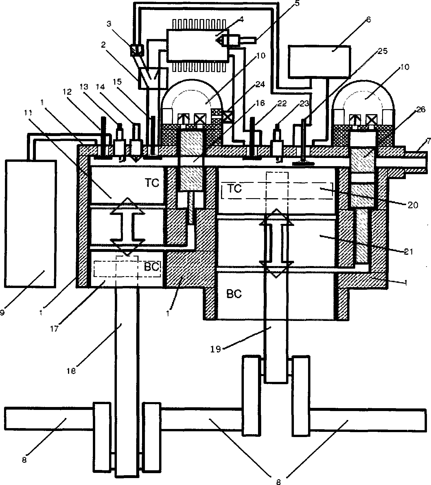 Highly effective integration heat engine