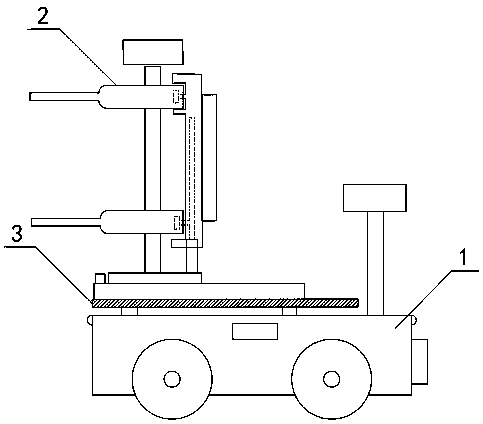 Transformer substation inspection robot with sub-machine and application method thereof