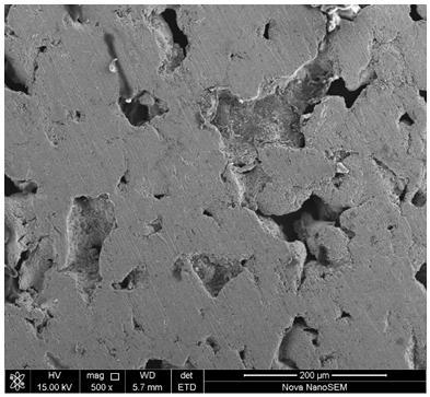 Preparation method of high-strength and long-life porous nickel-based solid solution for electrolytic hydrogen production