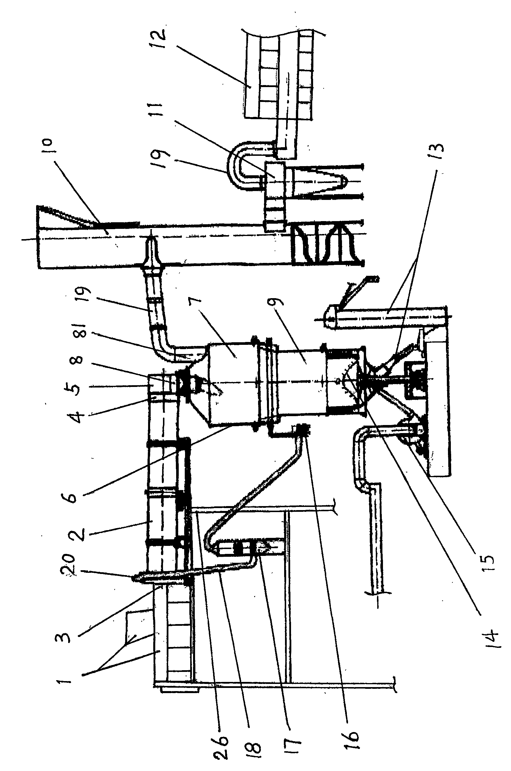 Double-loop double-pyrogenation incinerator for garbage harmless treatment and its usage method