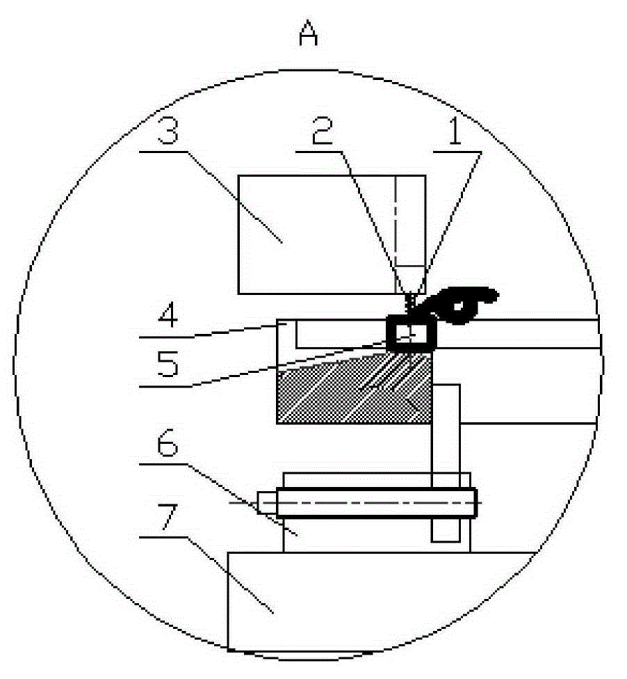 A flange defect automatic detection device and detection method