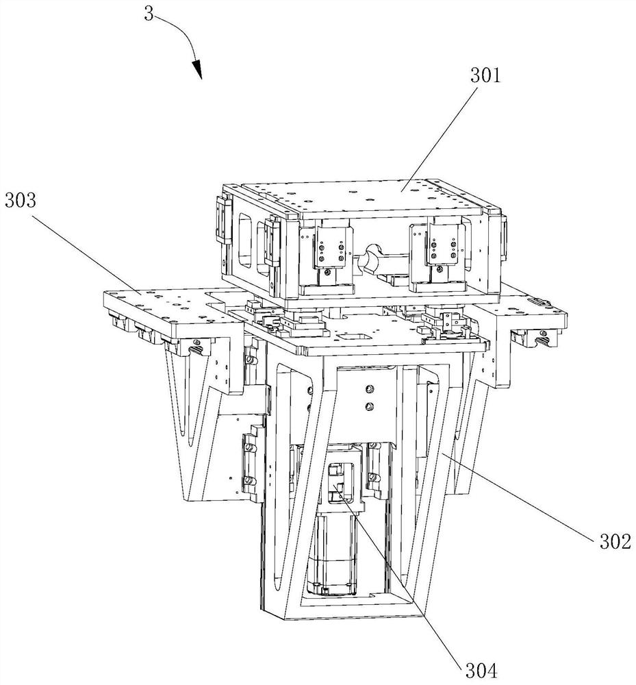 Double-track solder paste printing machine with lifting platform capable of moving forwards and backwards