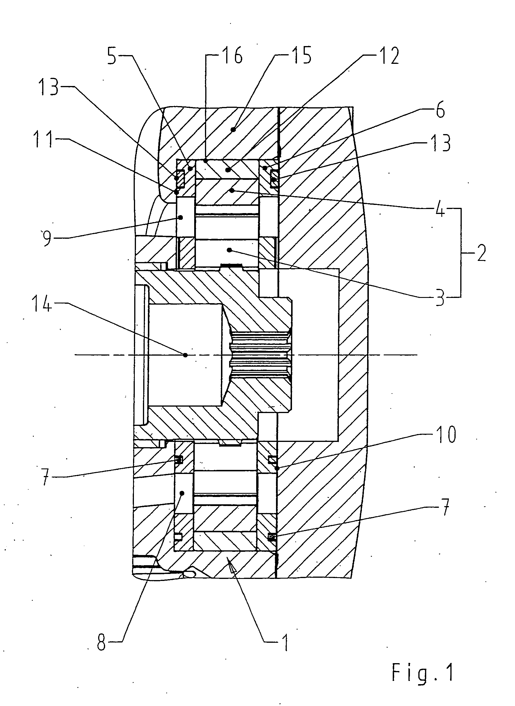 Axial piston engine with integrated filling pump