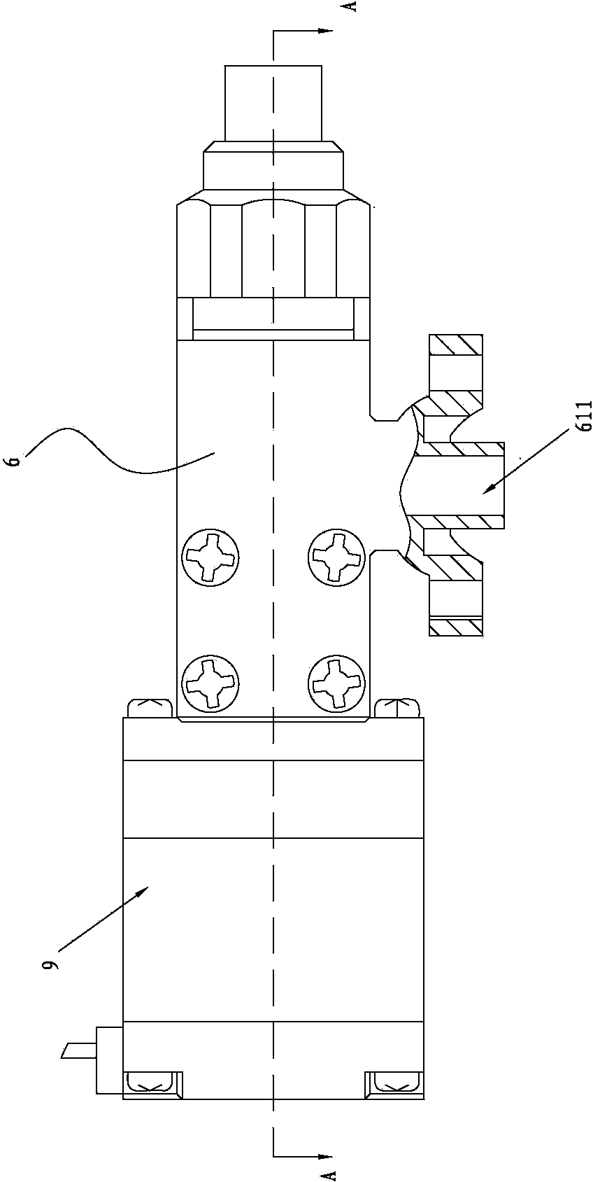 Gas valve of stove burner