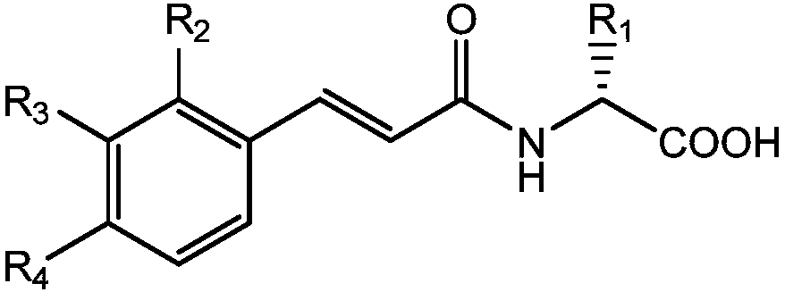 Amino acid-hydroxamic acid aminopeptidase N inhibitor and preparation method thereof