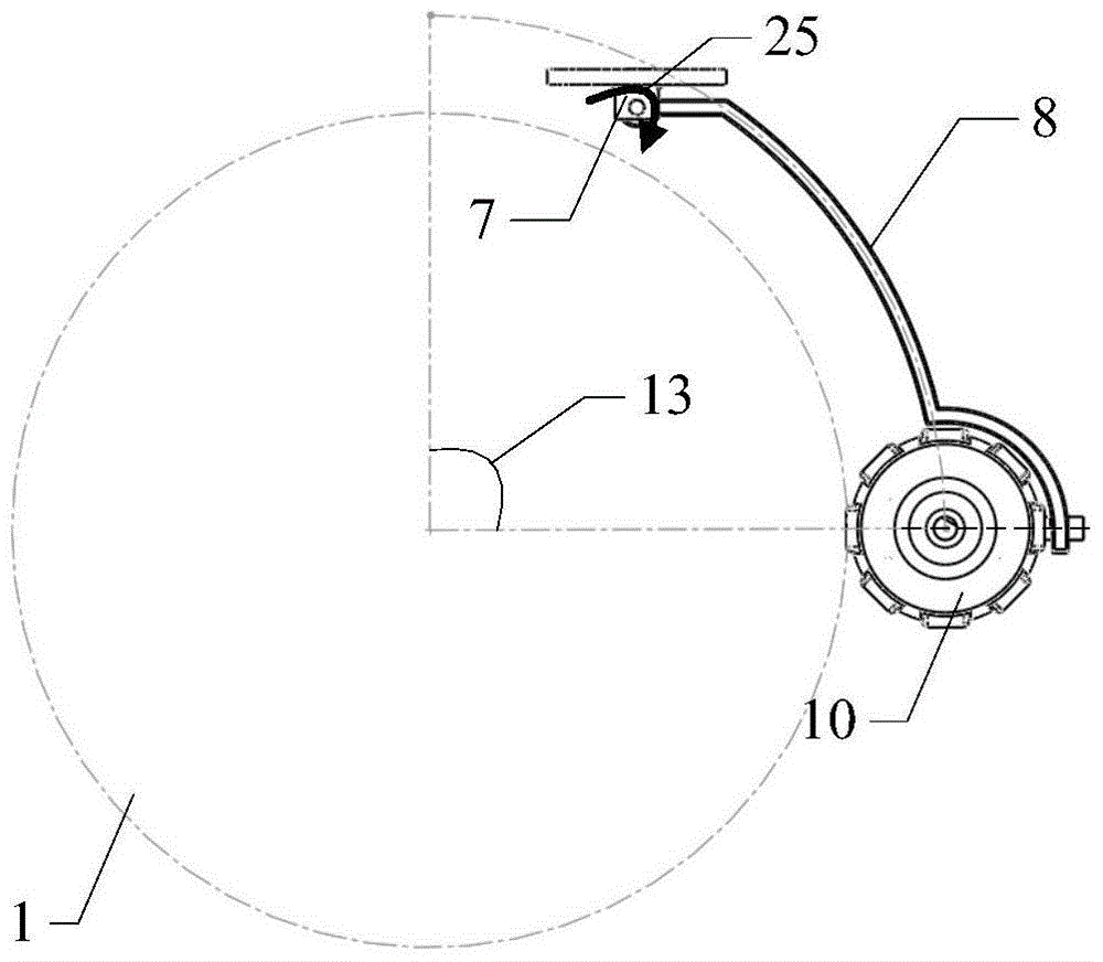 A spherical wheel mobile robot and its speed measurement method