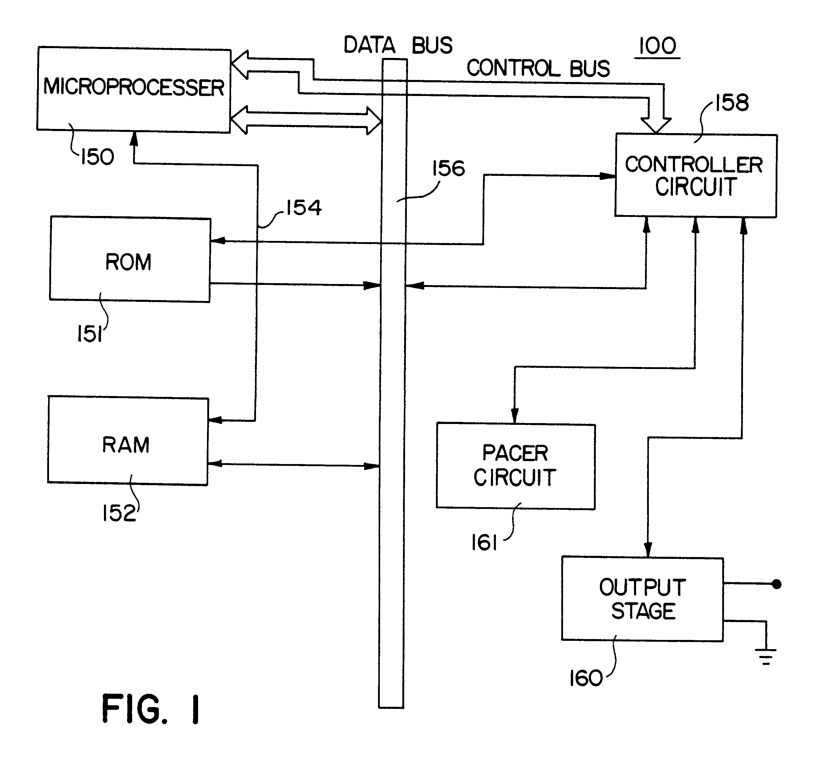 Cardiac pacemaker with hystersis behavior