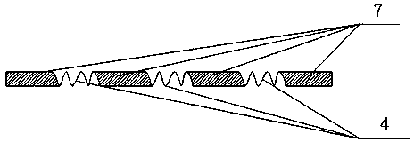 Plant-fiber elastic material with stiffening ribs