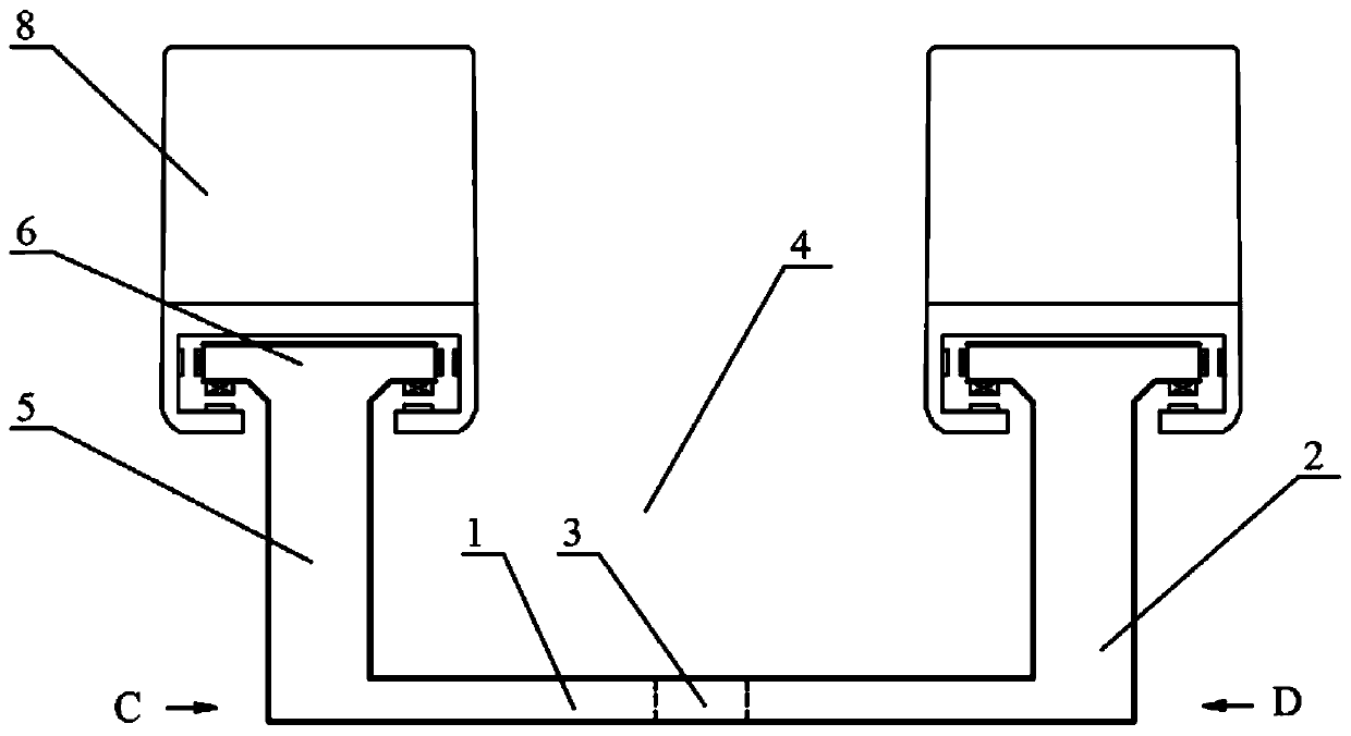 Magnetic levitation track beam