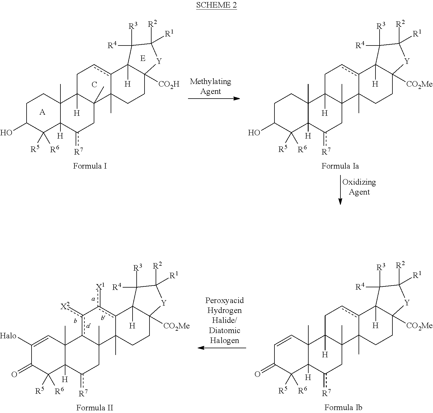 Method for synthesizing 2-cyano-3,12-dioxoolean-1, 9(11)-dien-28-oic acid methyl ester and derivatives thereof