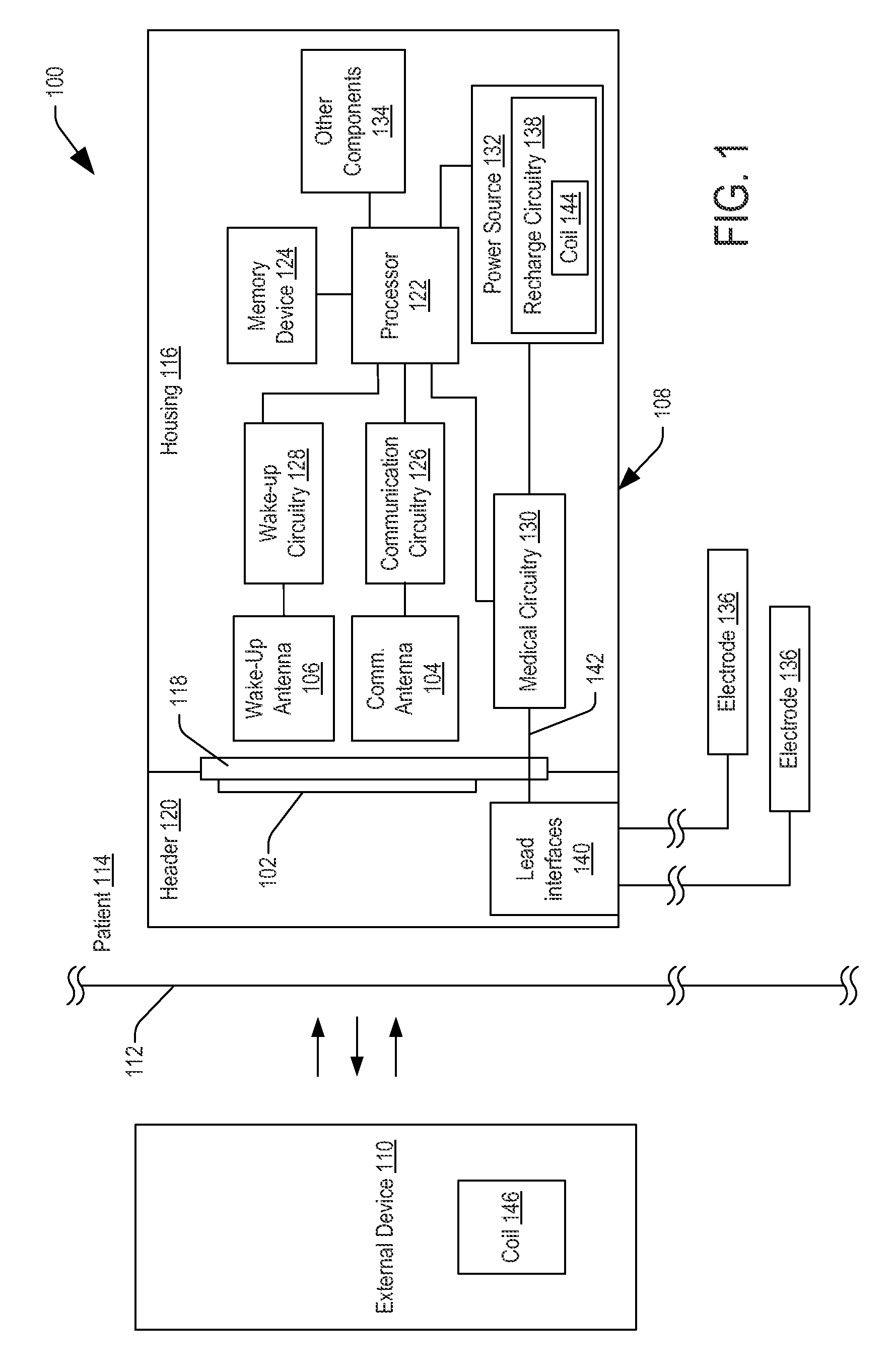 Antenna shield for an implantable medical device