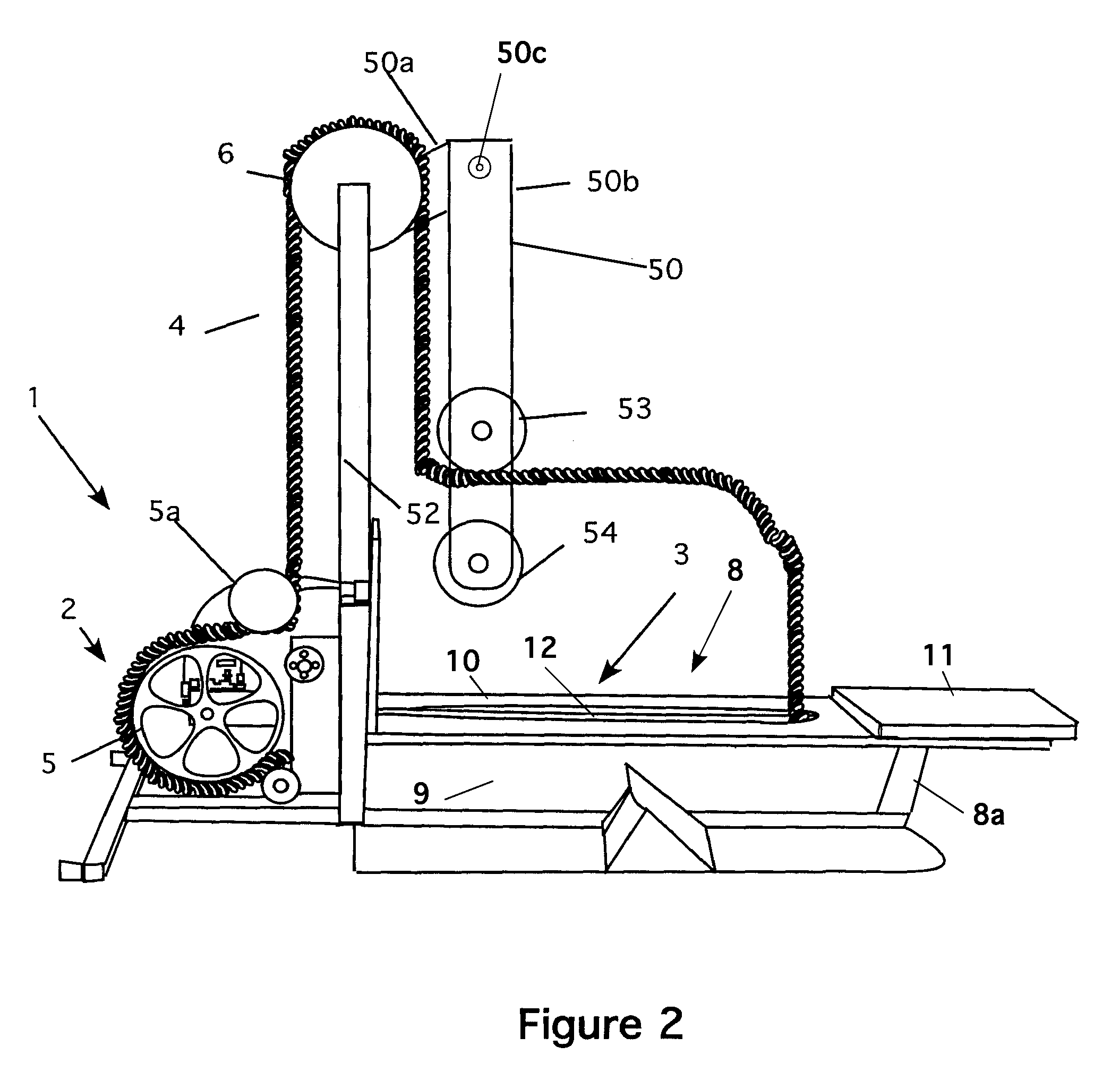 Combined vertical and horizontal rope climbing apparatus