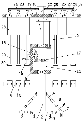 Landscape plant climbing device for science and technology park