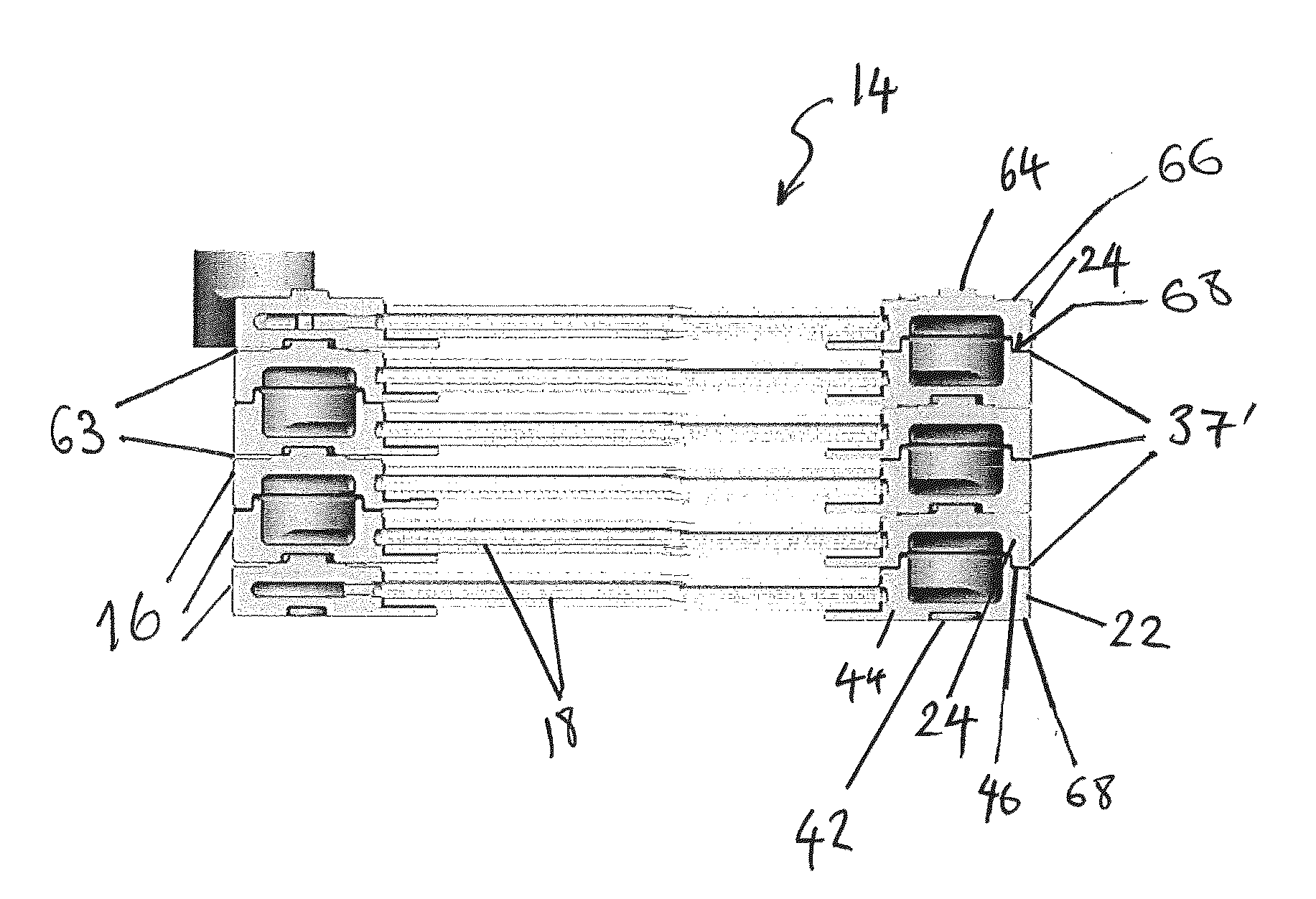 Components and methods for manufacture and assembly of a fuel cell stack