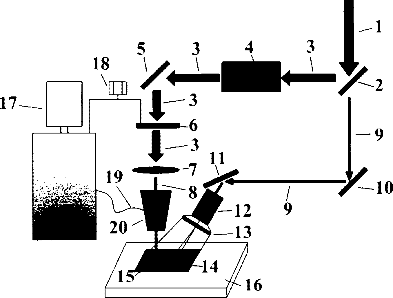 Method for realizing near-net-shape forming of ceramic structure by laser beam