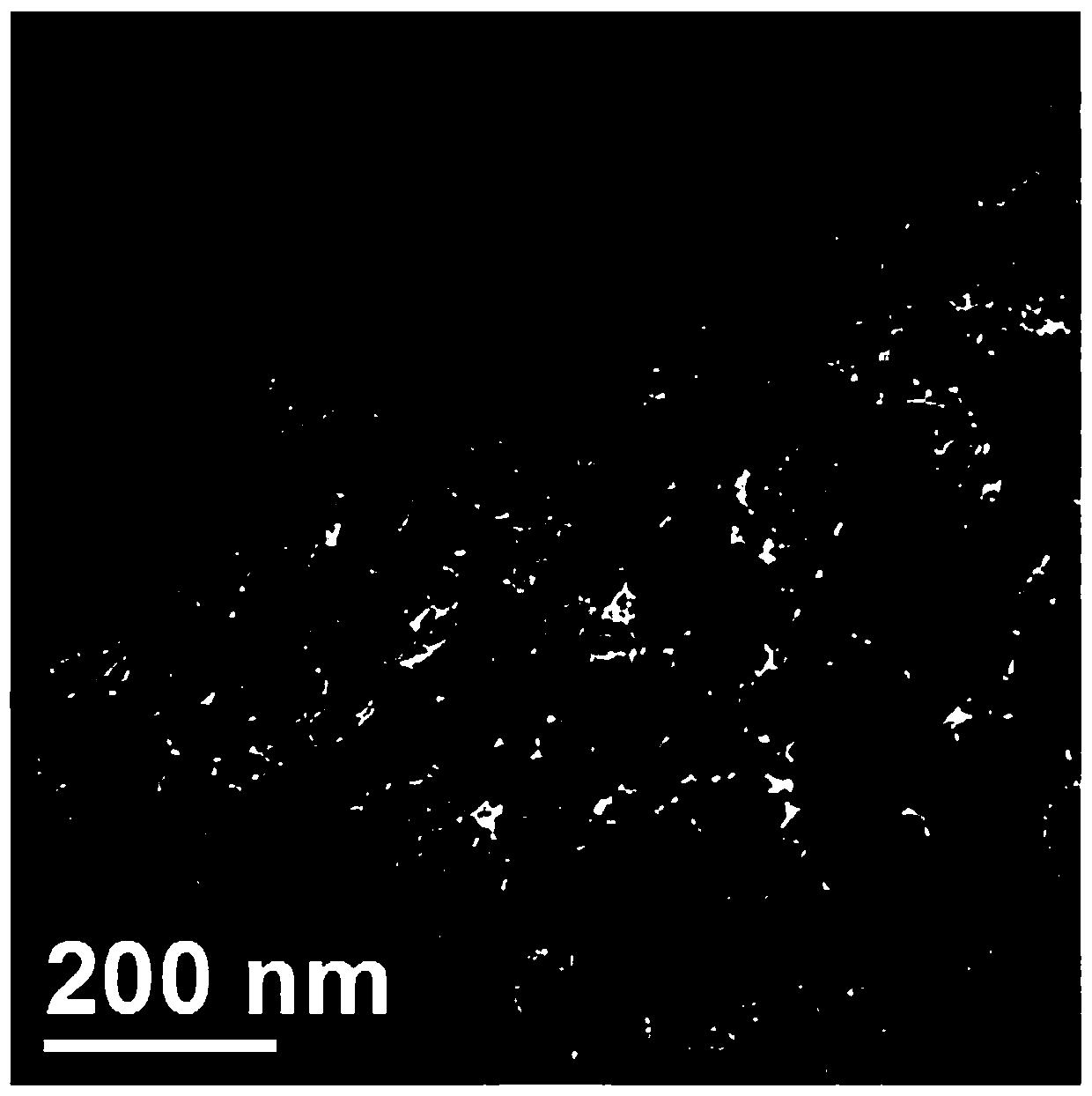 Graphene-supported ferroferric oxide magnetic powder particles and preparation method thereof