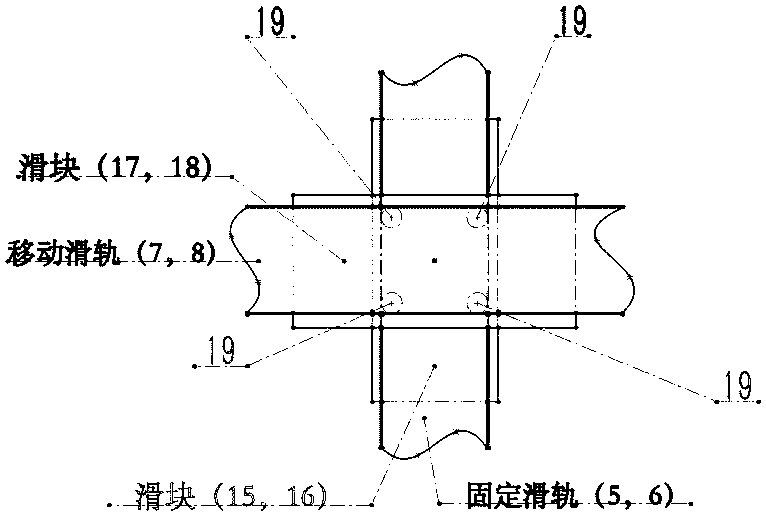 A knee joint three-dimensional motion detection and training device